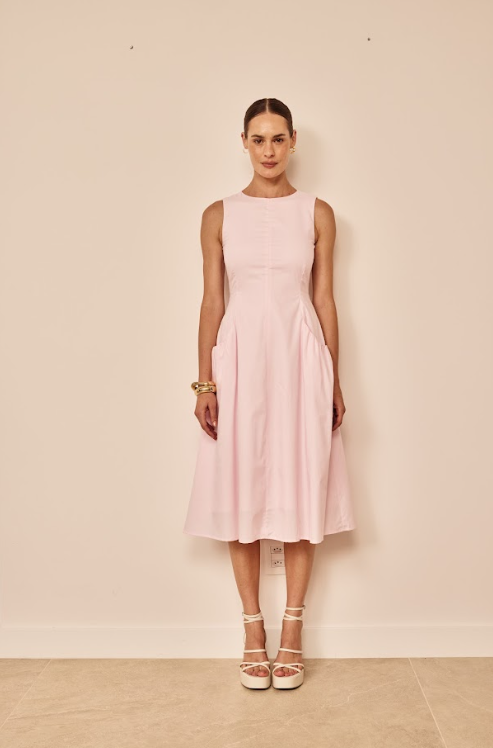 Vestido Elis Rosa