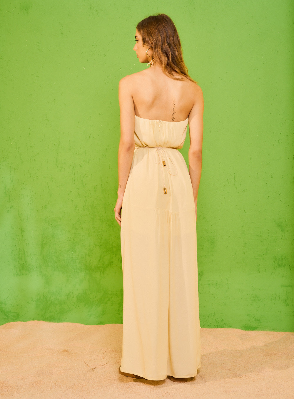 Vestido Bege Ferrara