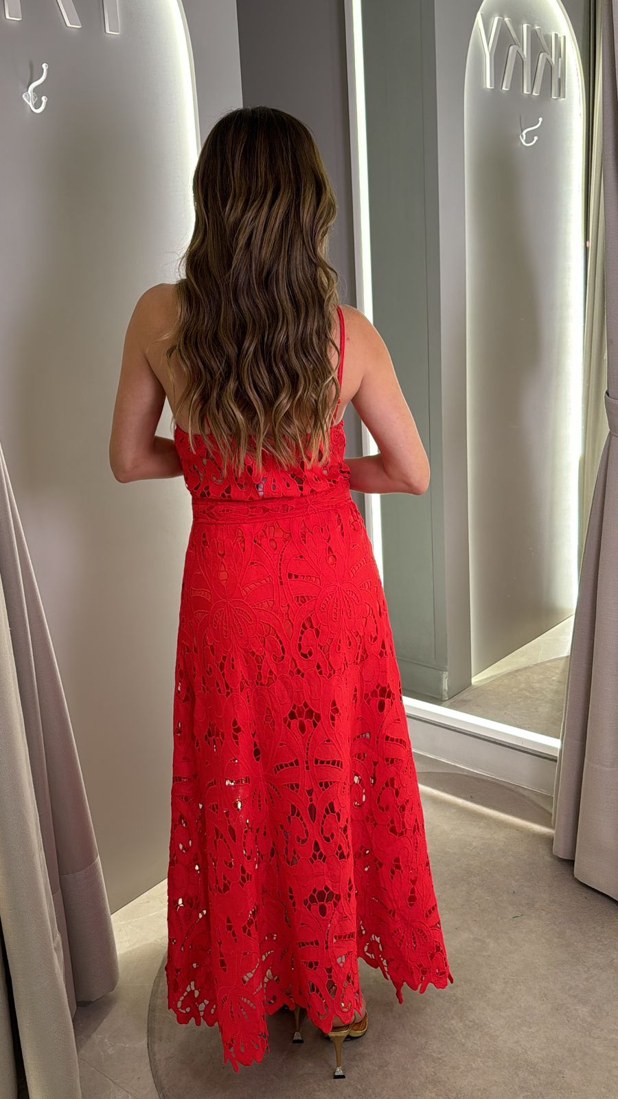 Vestido Renda Encanto - vermelho