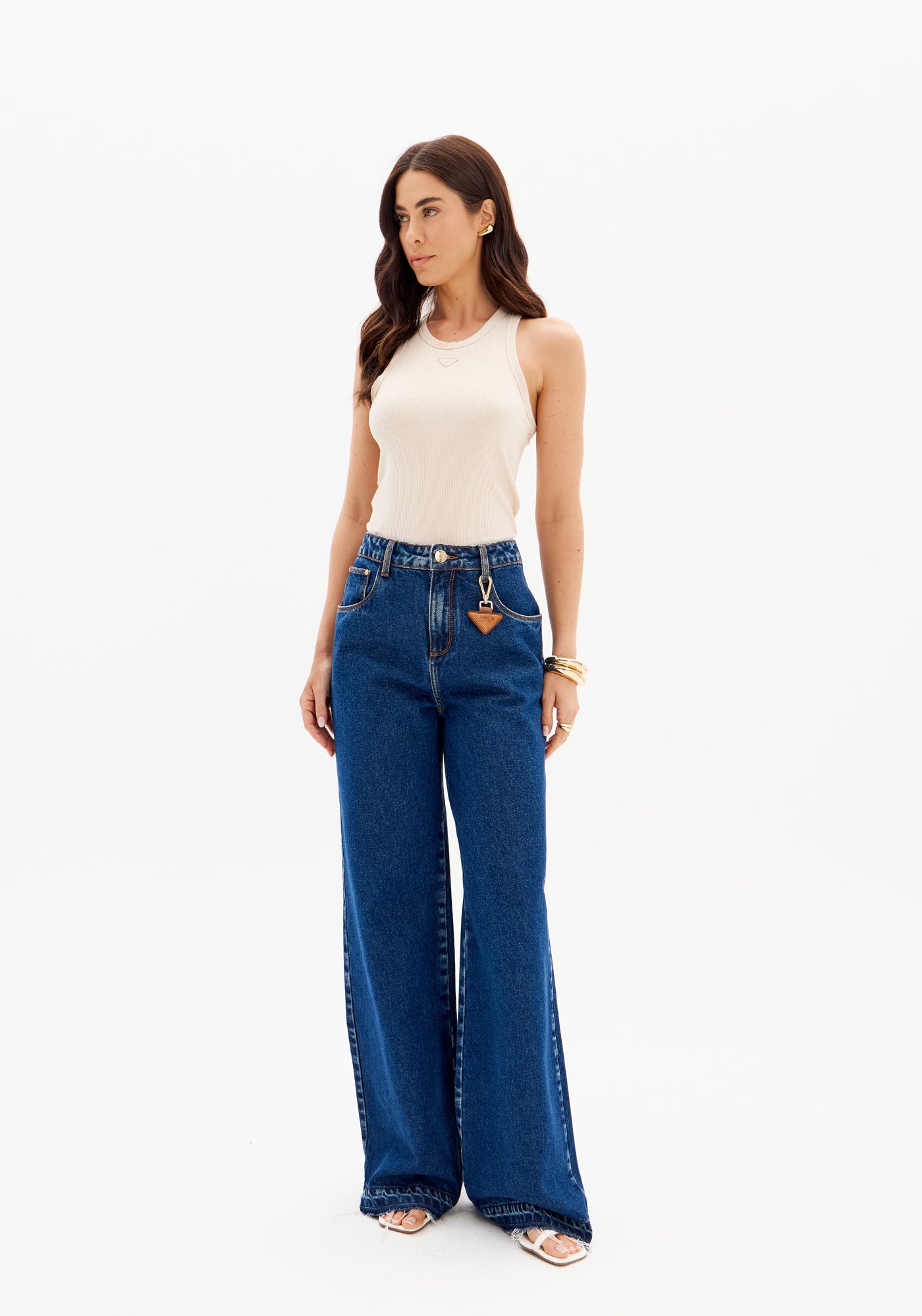 Calça Jeans Wide Leg