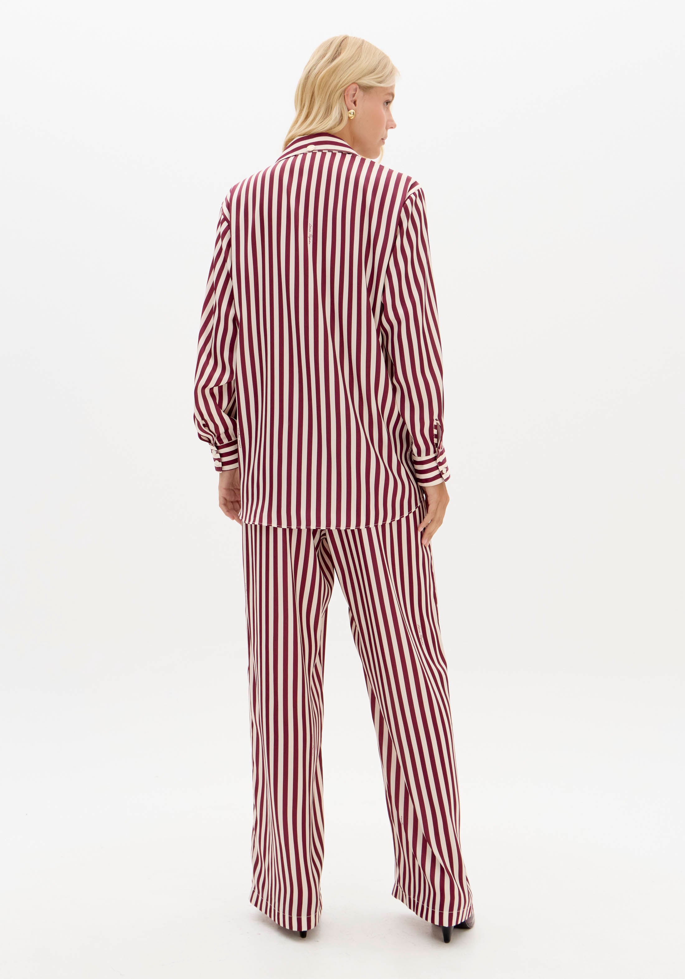 Calça Estampada Cintura Média