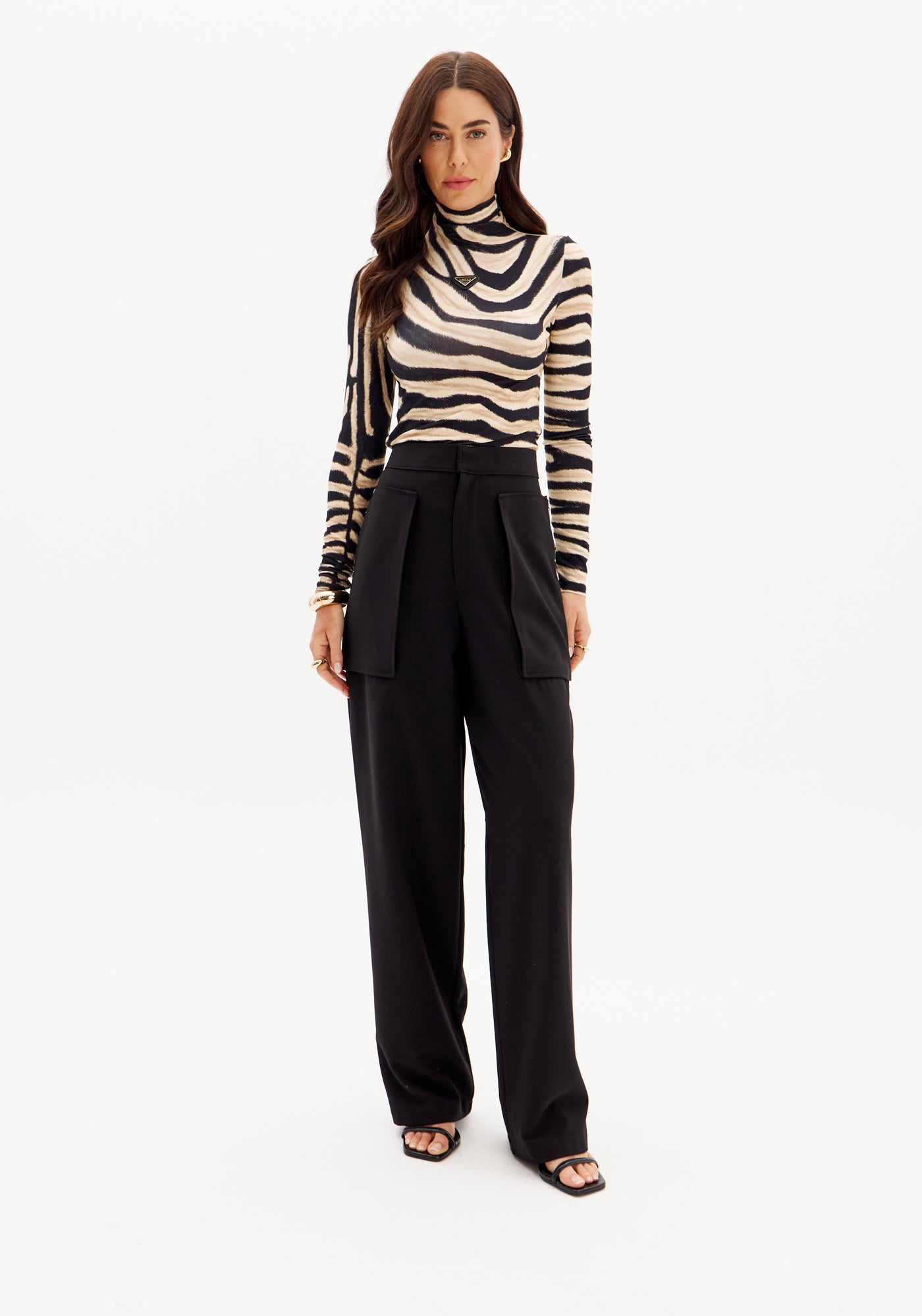Blusa Manga Longa Estampada