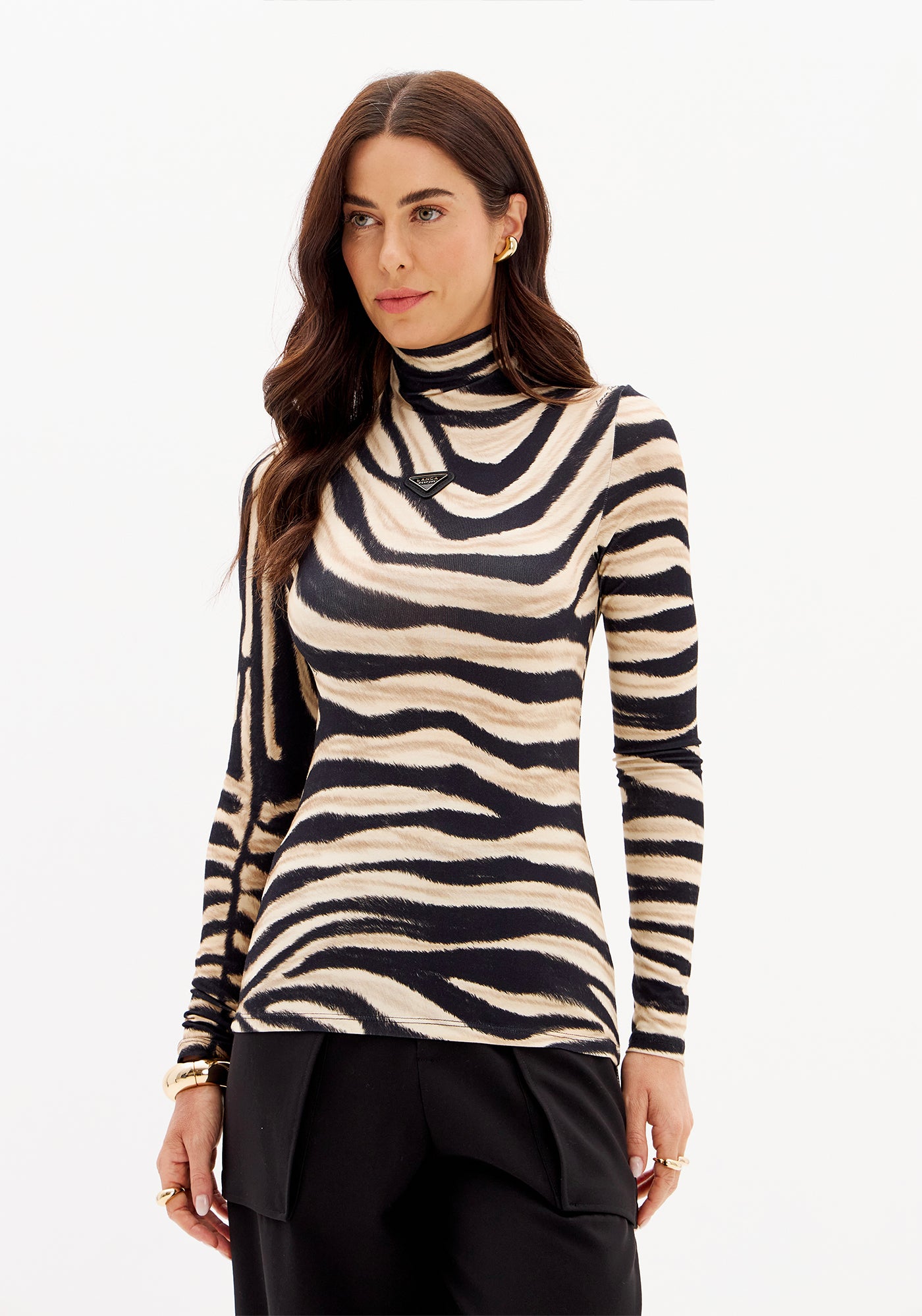 Blusa Manga Longa Estampada