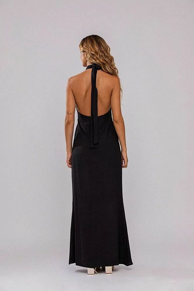 Vestido Transpasse Doundwaves Preto