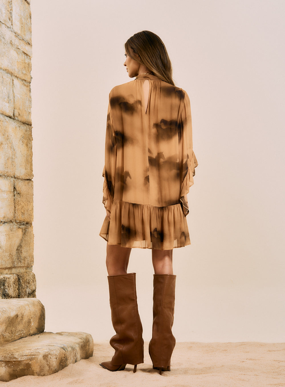 Vestido Estampado West Wind