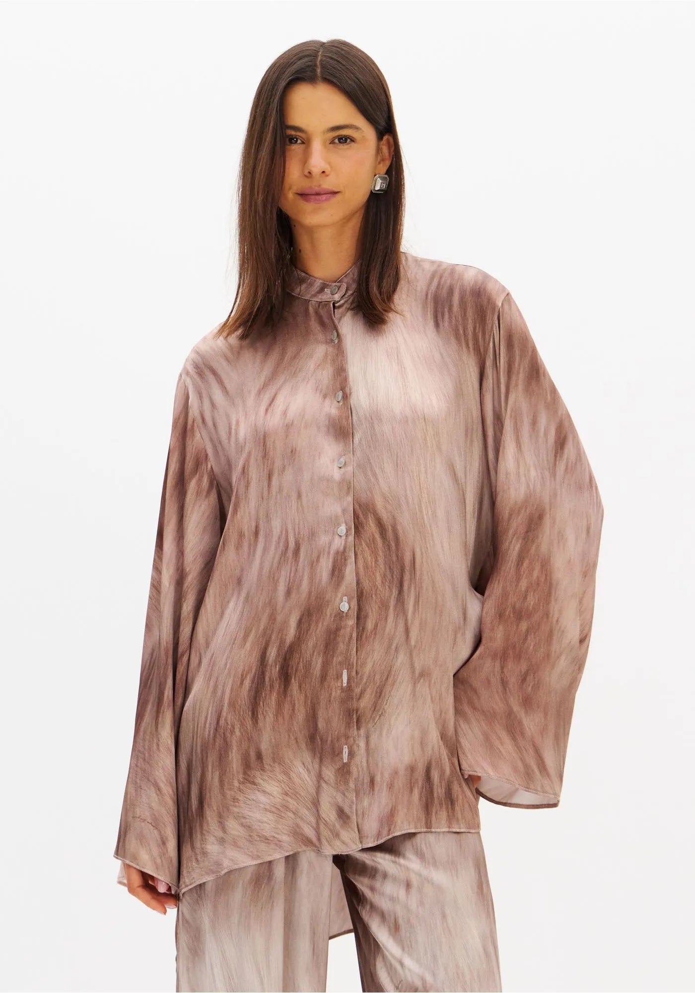 Camisa Alongada Estampada