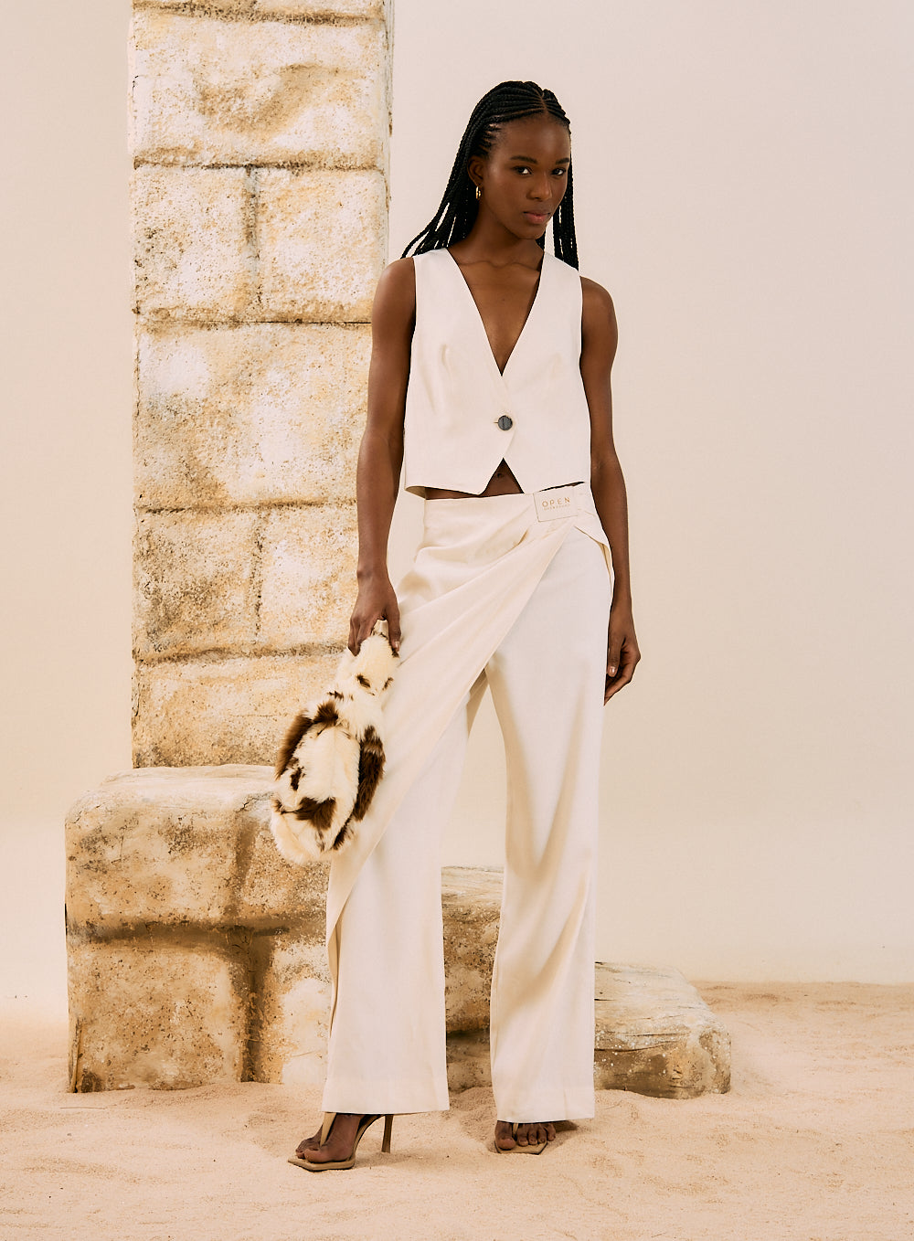 Calça Linho Bege Vibes