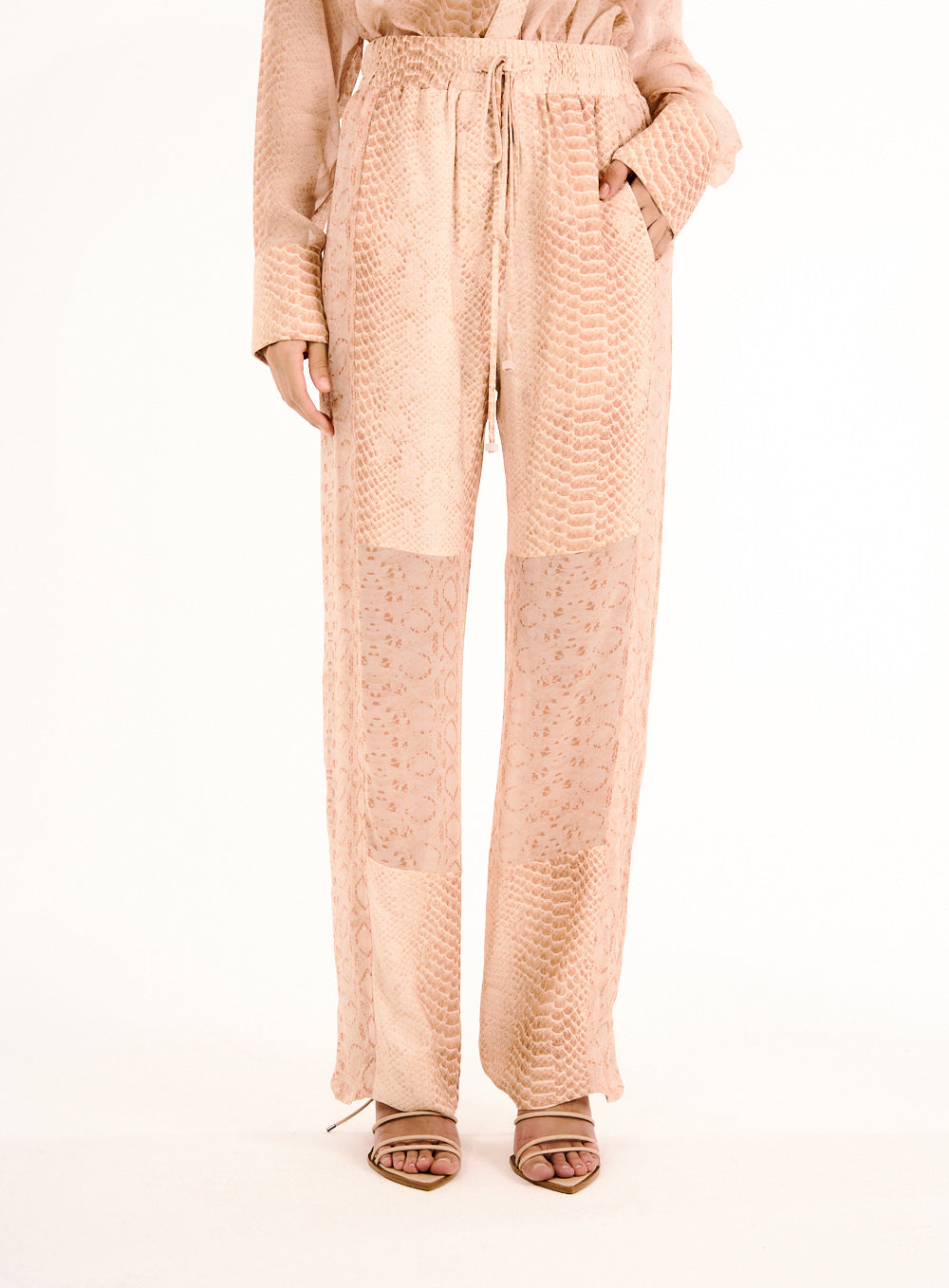 Calça Estampada Rose Phyton