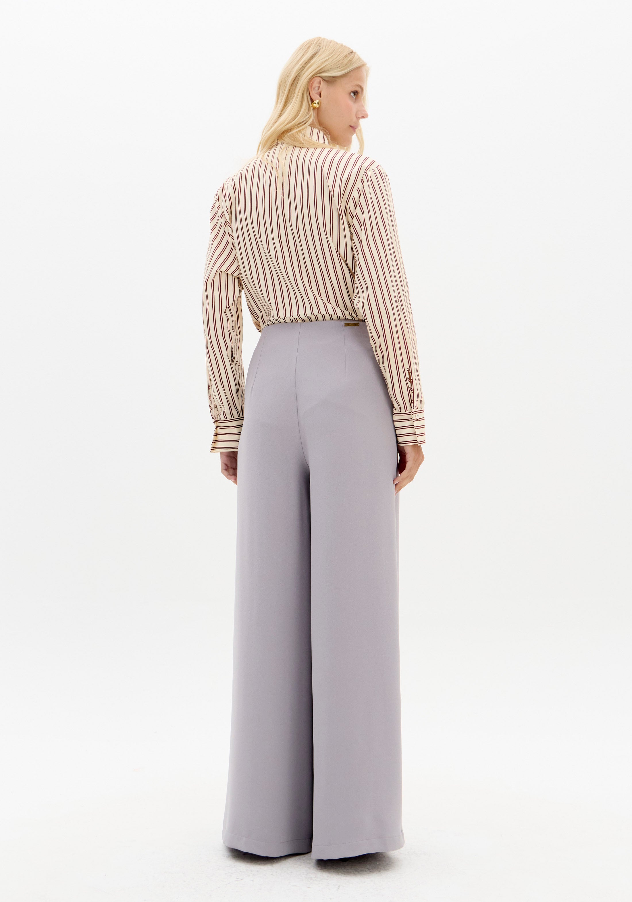 Calça Wide Leg Cintura Alta