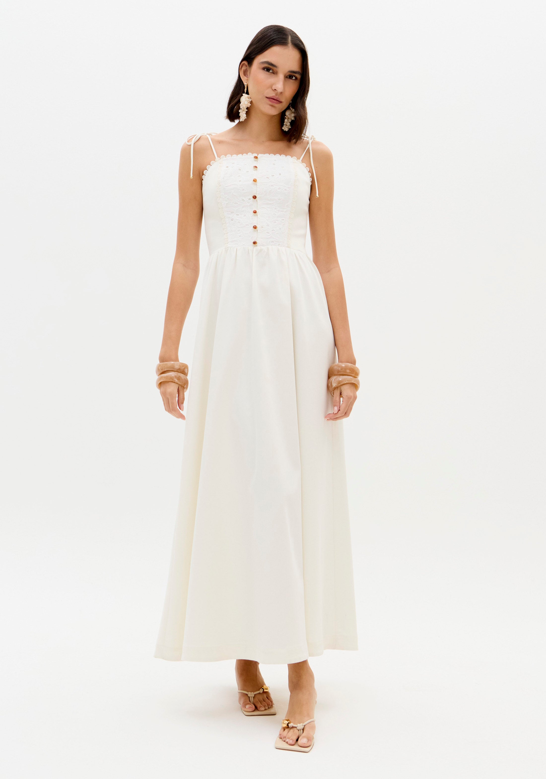 Vestido Super Midi De Alças