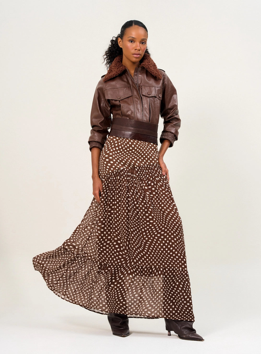 Saia Estampada Optical Dune