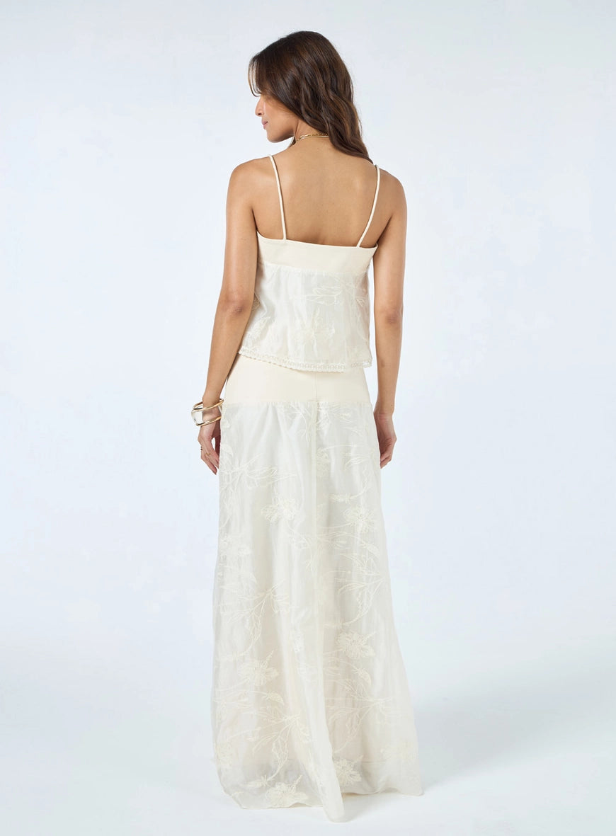 Conjunto Blusa E Saia Pala Lisa Off Shell