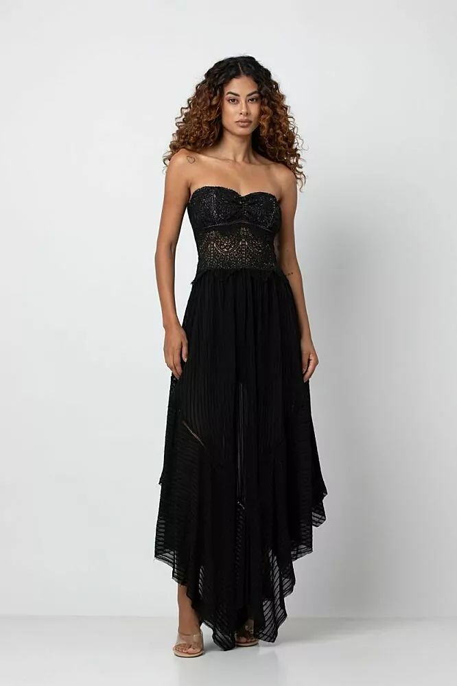 Vestido Assimetrico Poesie Preto