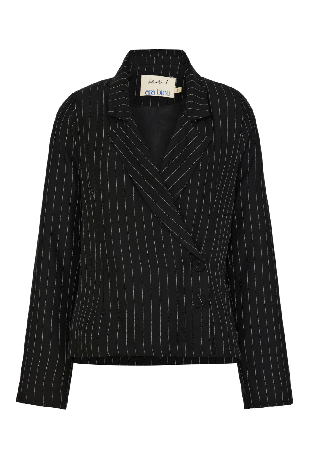 Blazer Clarice Preto Risca de Giz