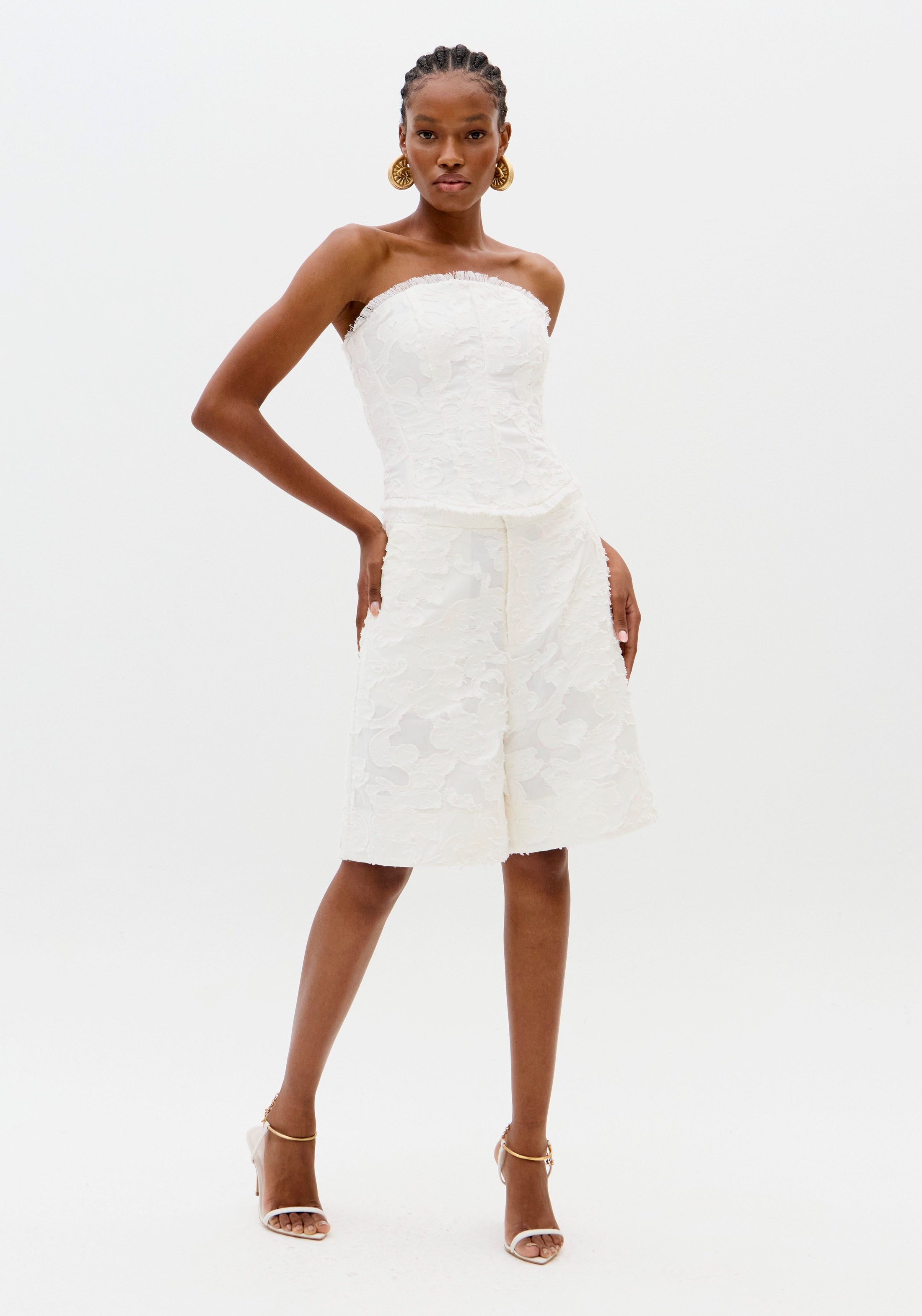 Bermuda Jacquard Alongada