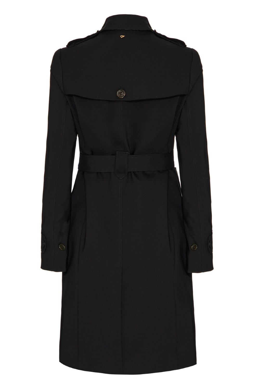 Sobretudo Trench Coat Médio Preto