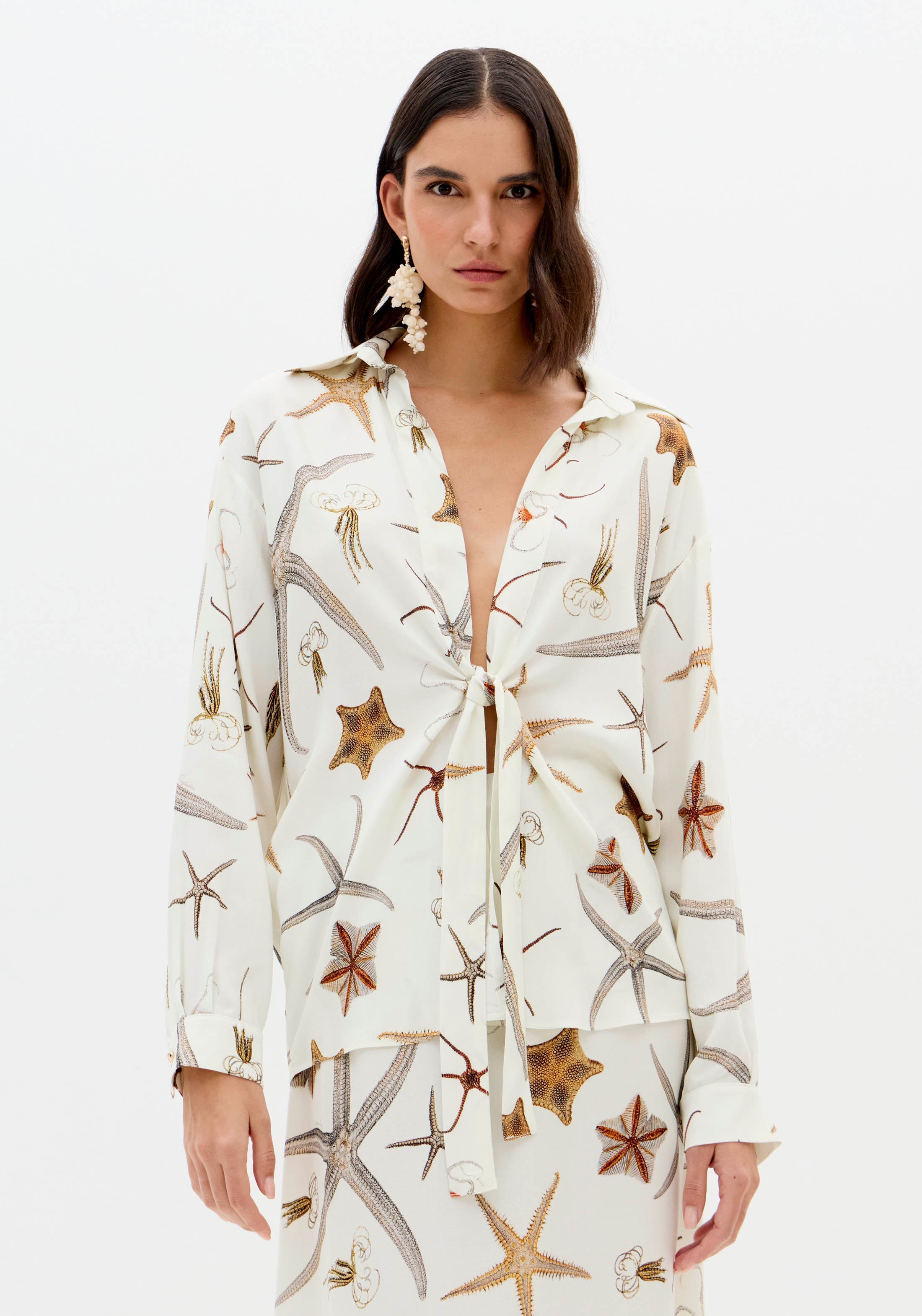 Camisa Manga Longa Estampada