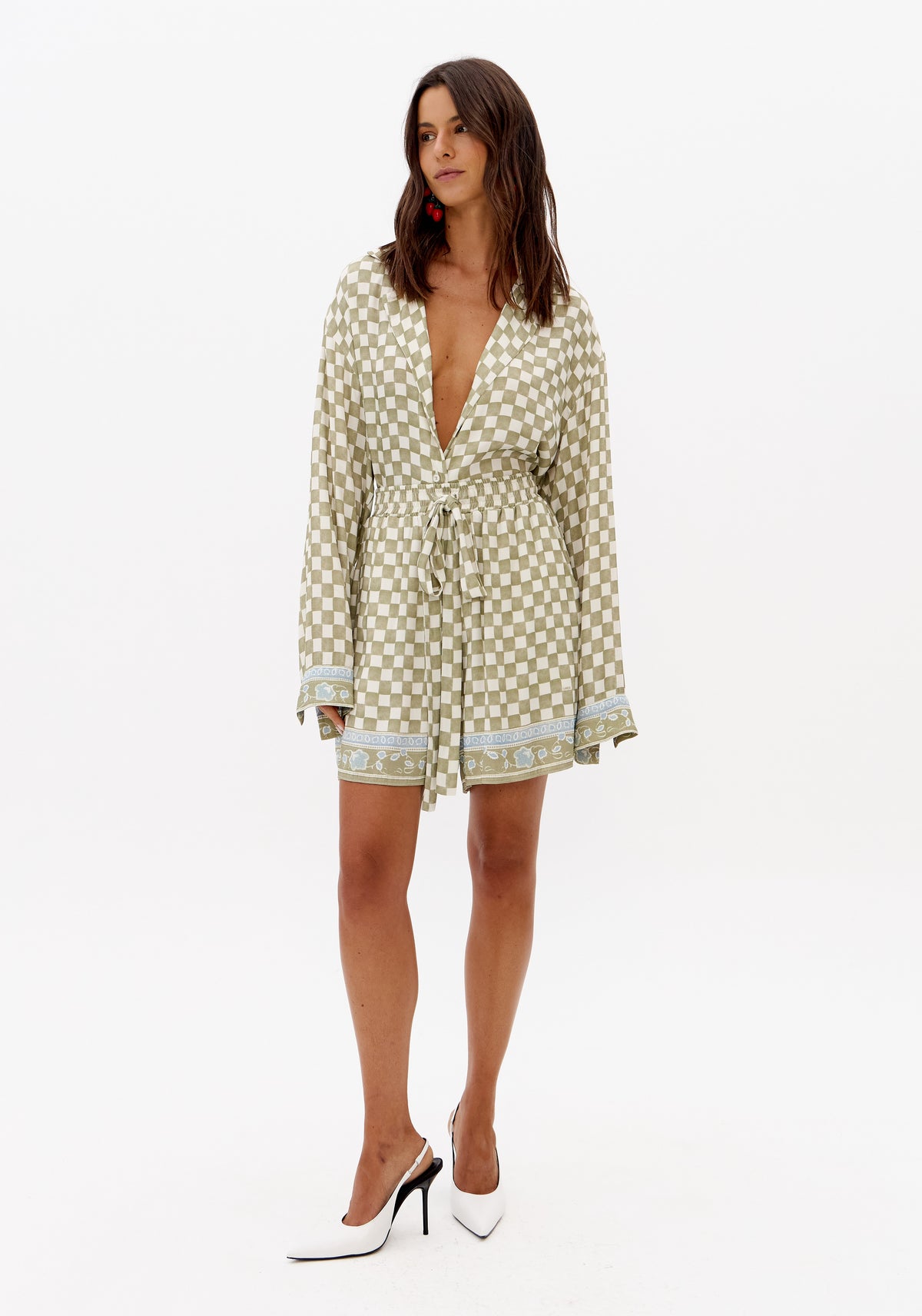 Camisa Estampada Acetinada
