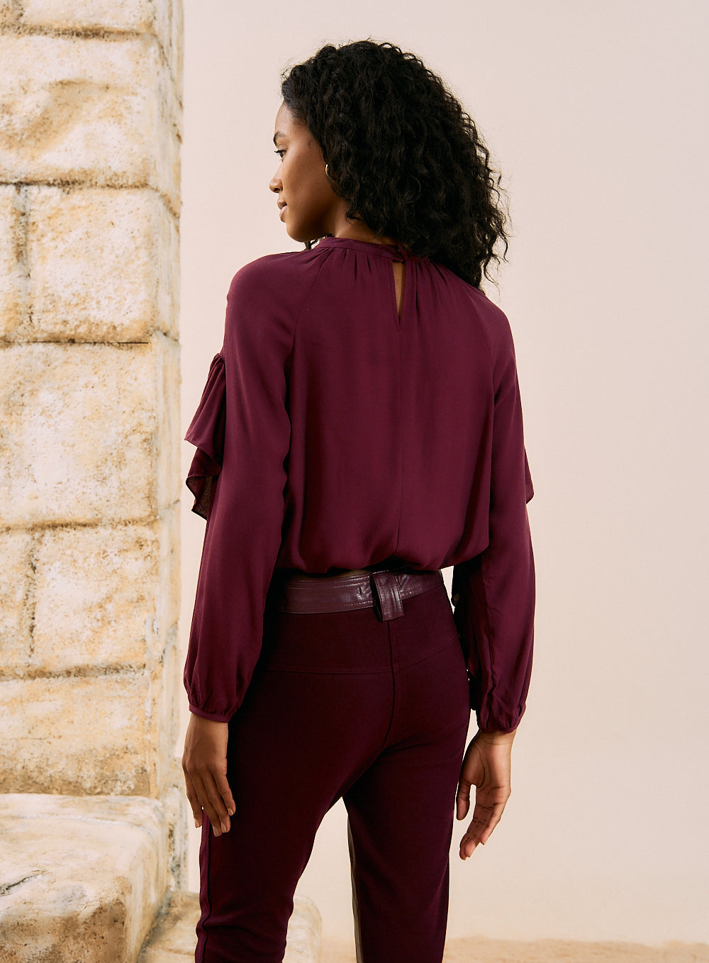 Blusa Bordo Mistery
