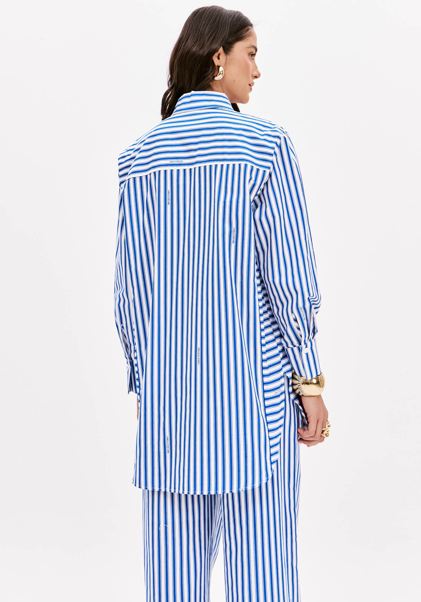 Camisa Alongada Listrada