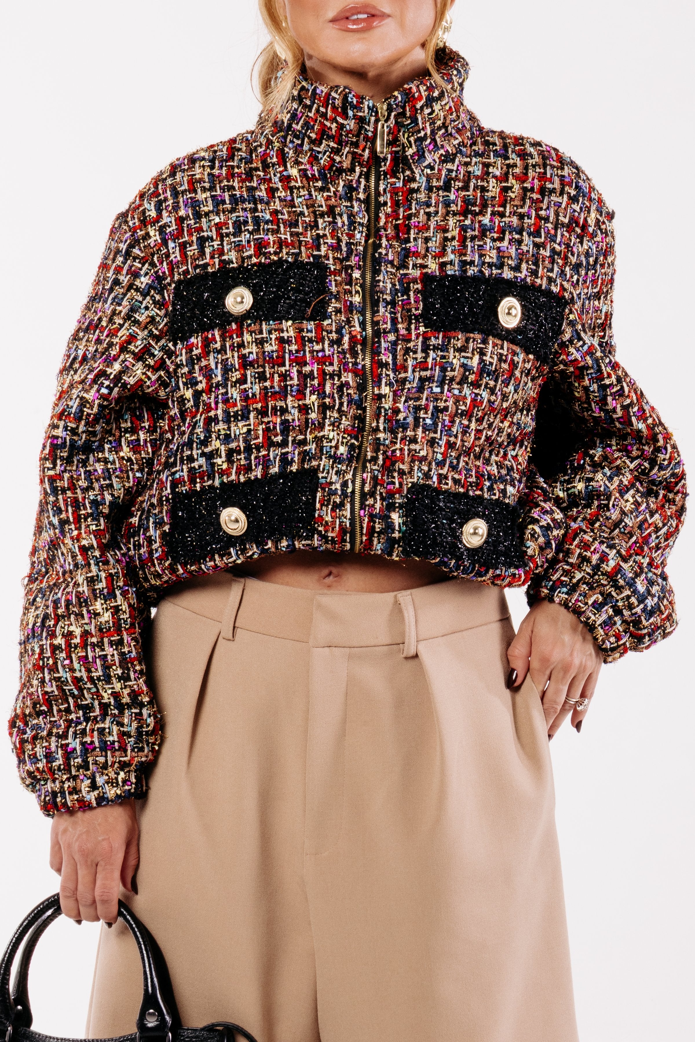 Jaqueta Bomber Tweed IKKY