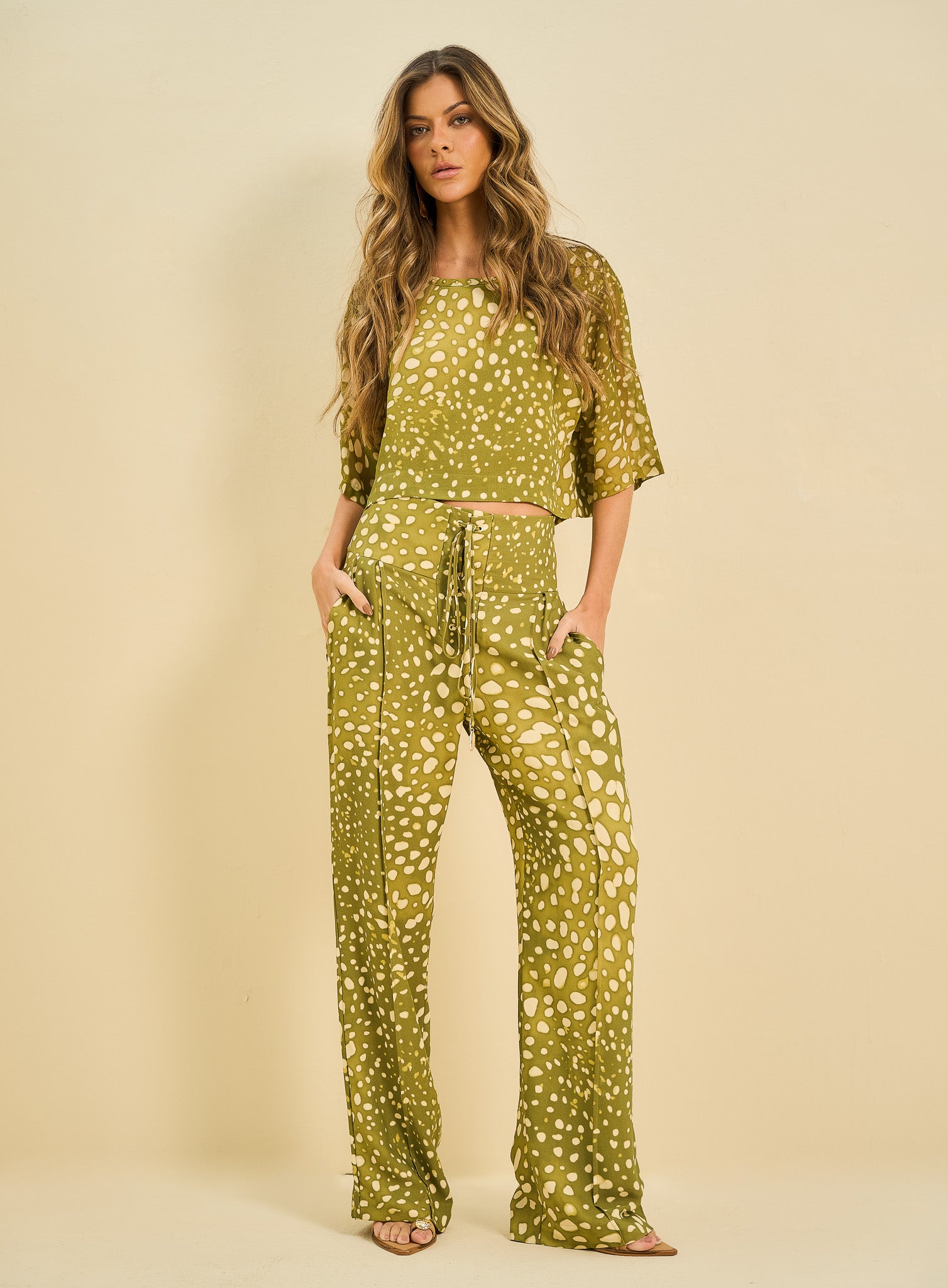 Calça Estampado Golden Dunes