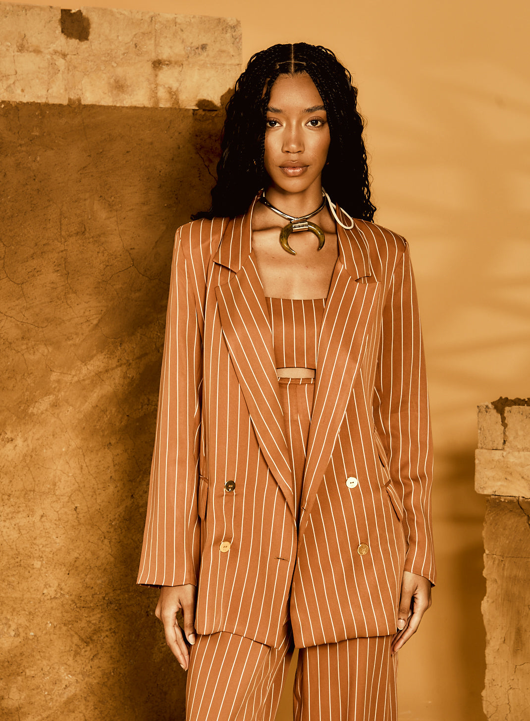 Blazer Marrom/OFF