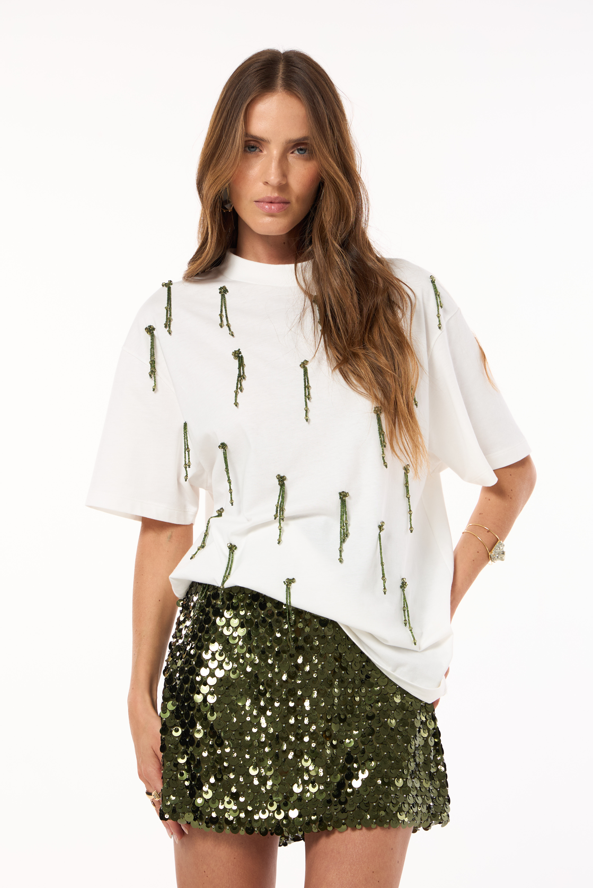 Short Saia Paete Verde Militaire