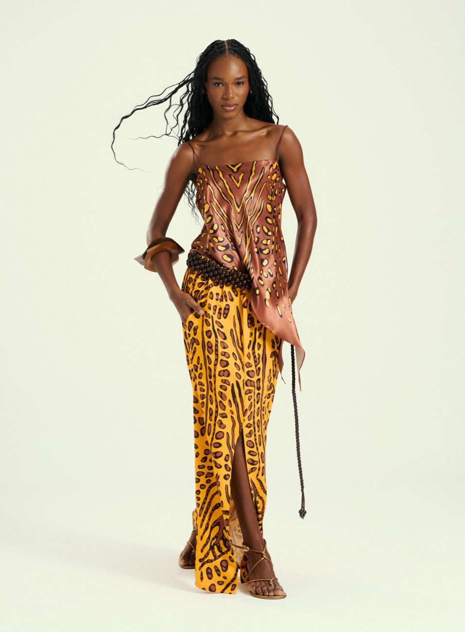 Saia Estampada Jungle Gold