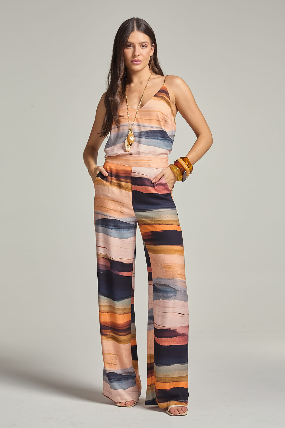 Calça Estampada Tramonto