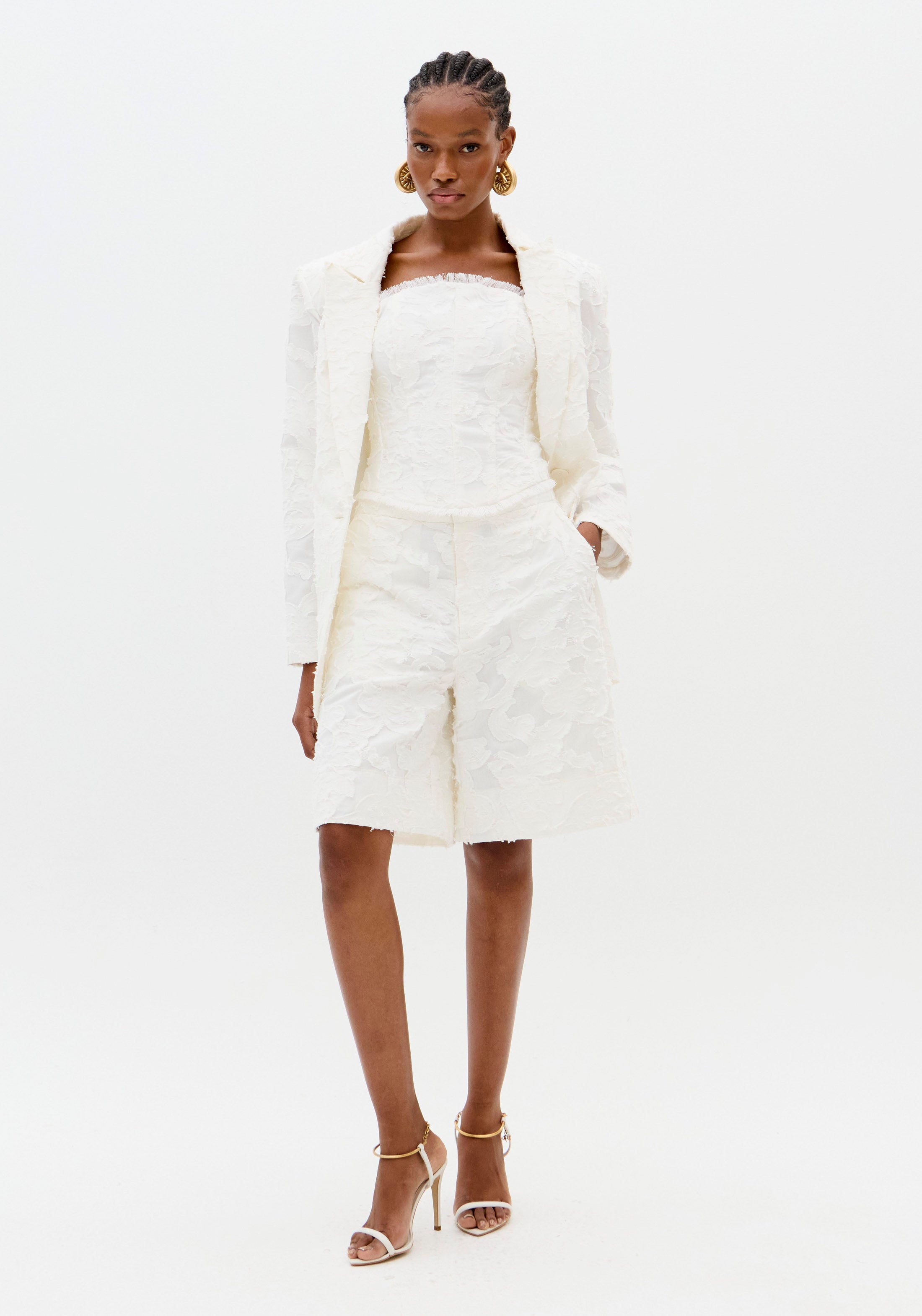 Bermuda Jacquard Alongada