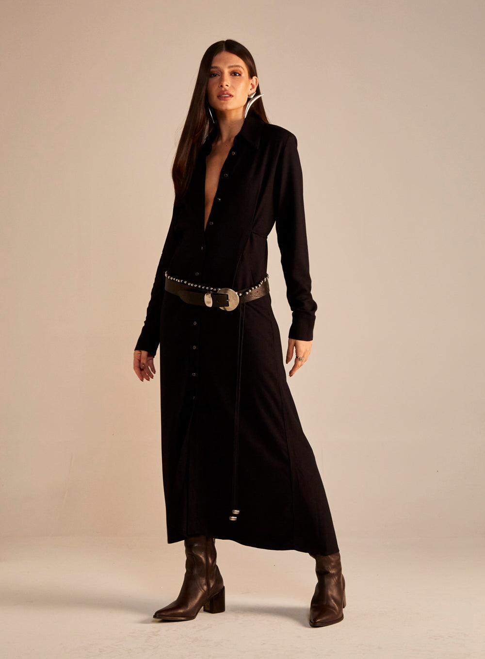 Vestido Chemisier Preto