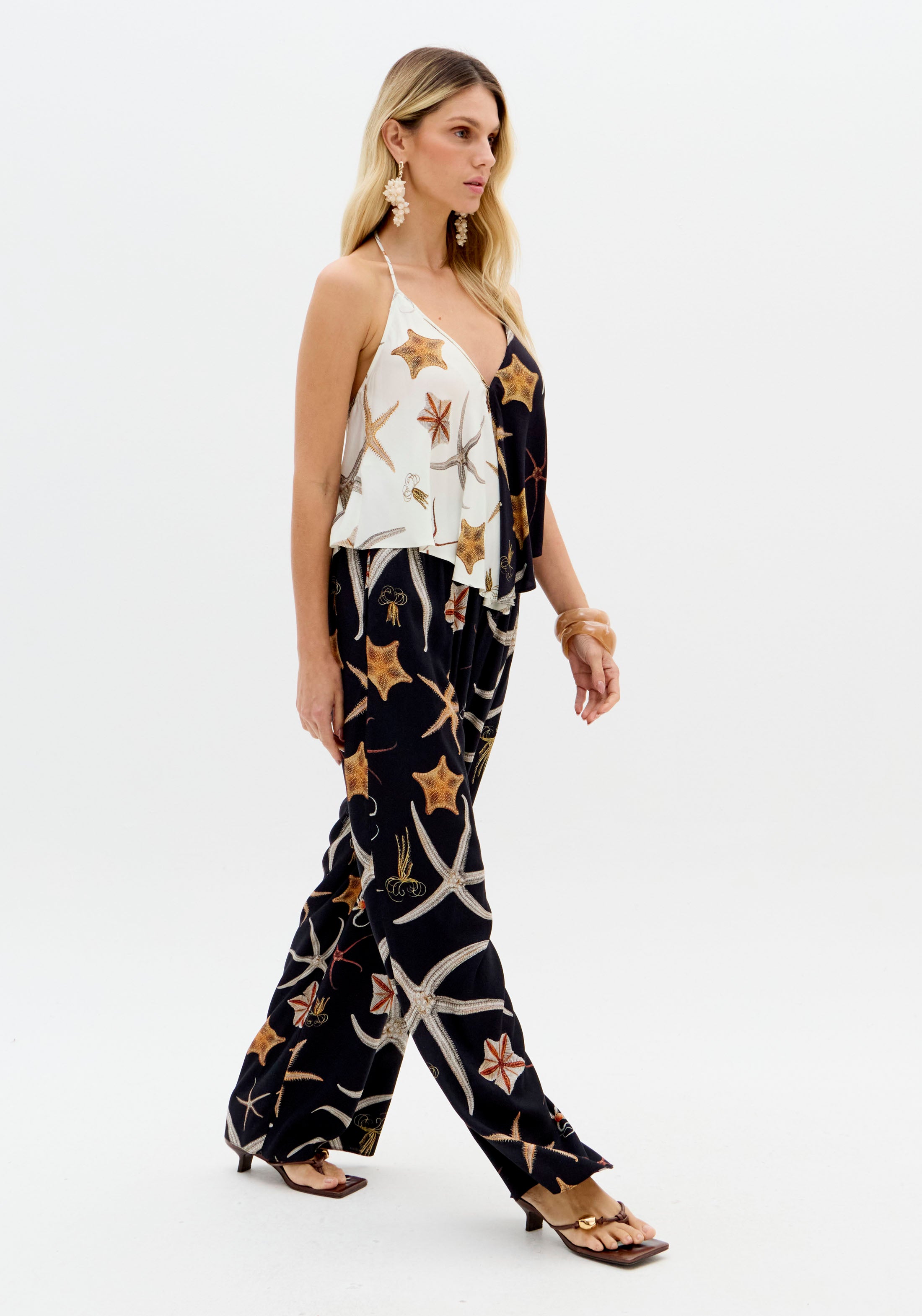 Calça Full Length Estampada