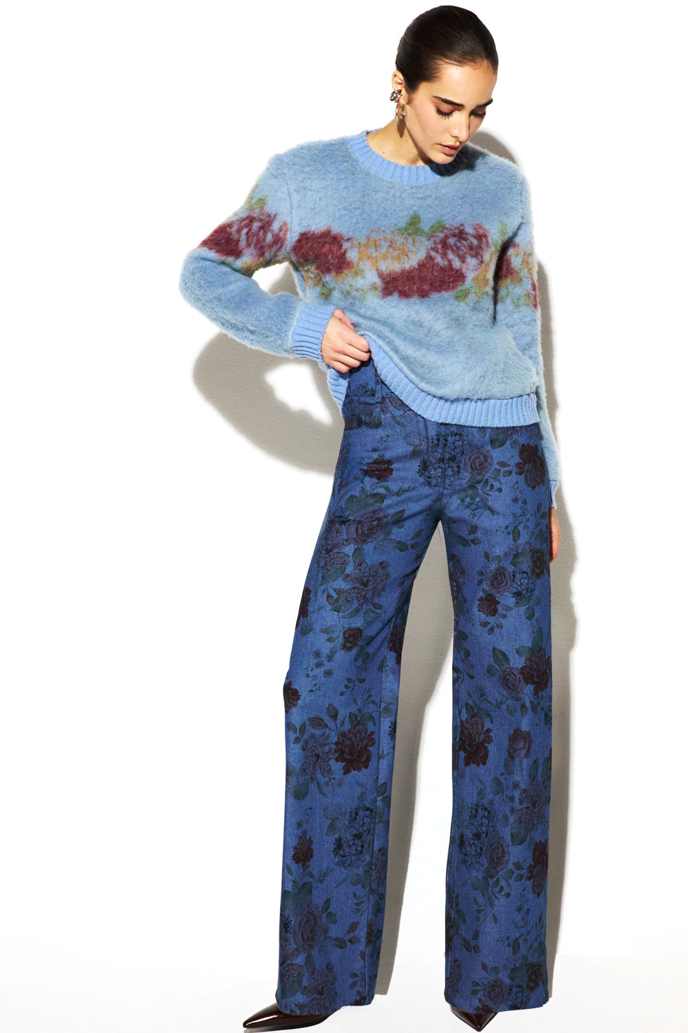 Calça Jeans Estampado