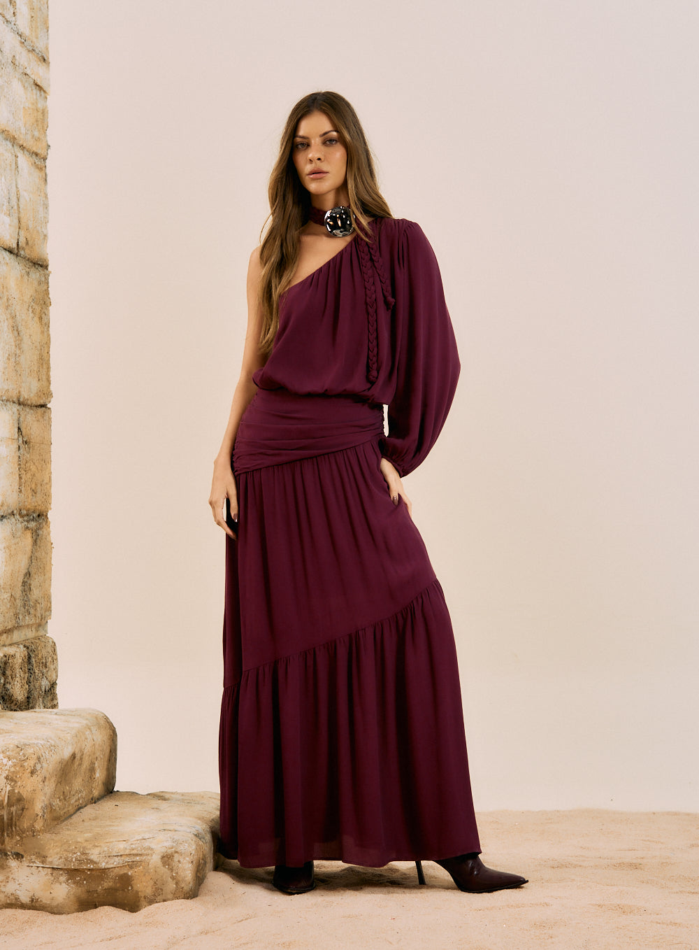 Vestido Bordo Mistery