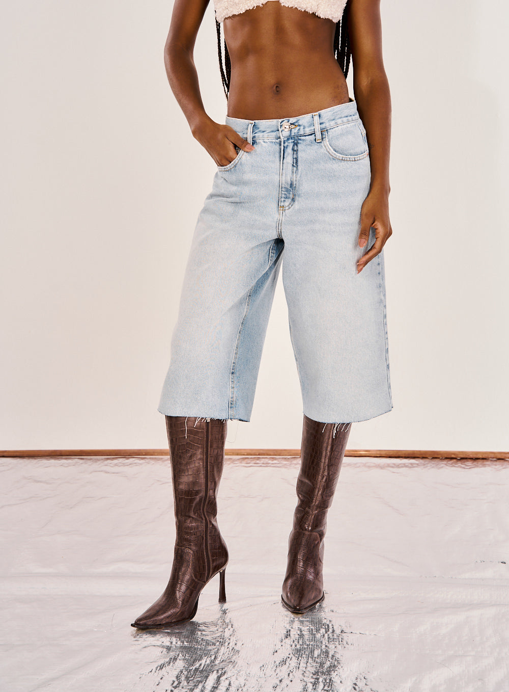 Bermuda Jeans Basic Confort Indigo