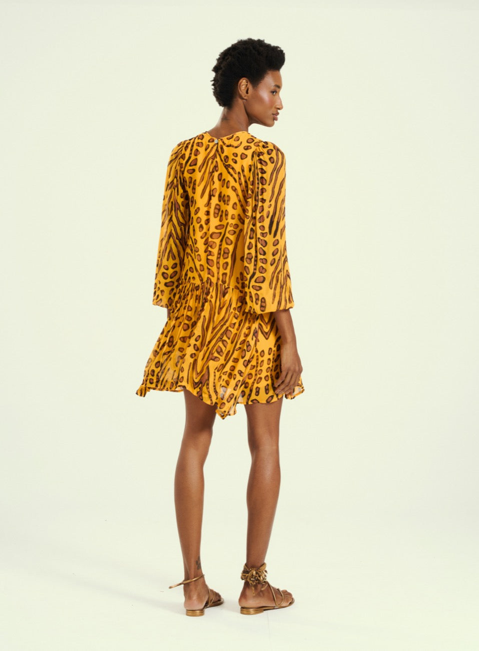 Vestido Estampado Jungle Gold