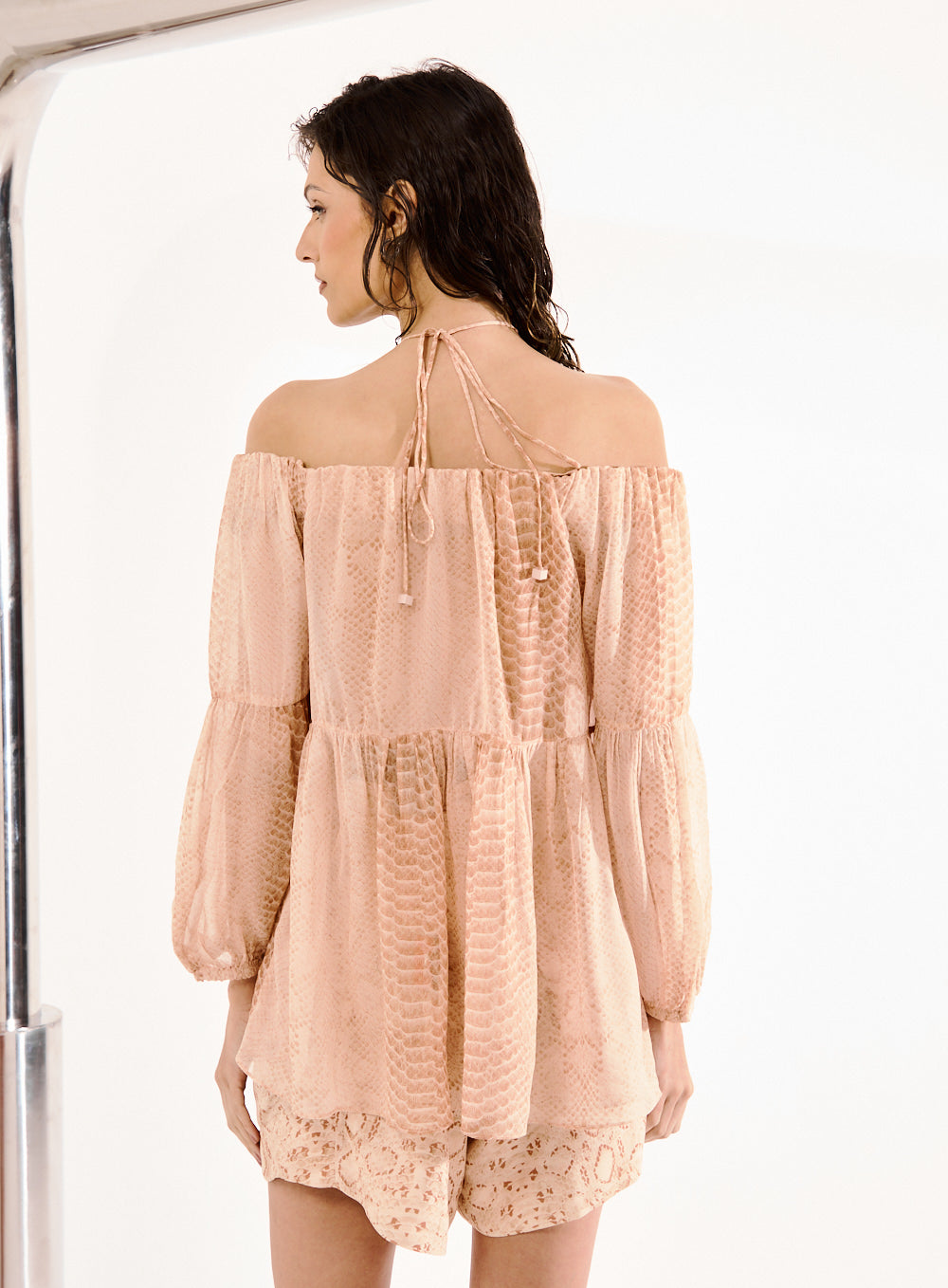 Blusa Estampada Rose Phyton