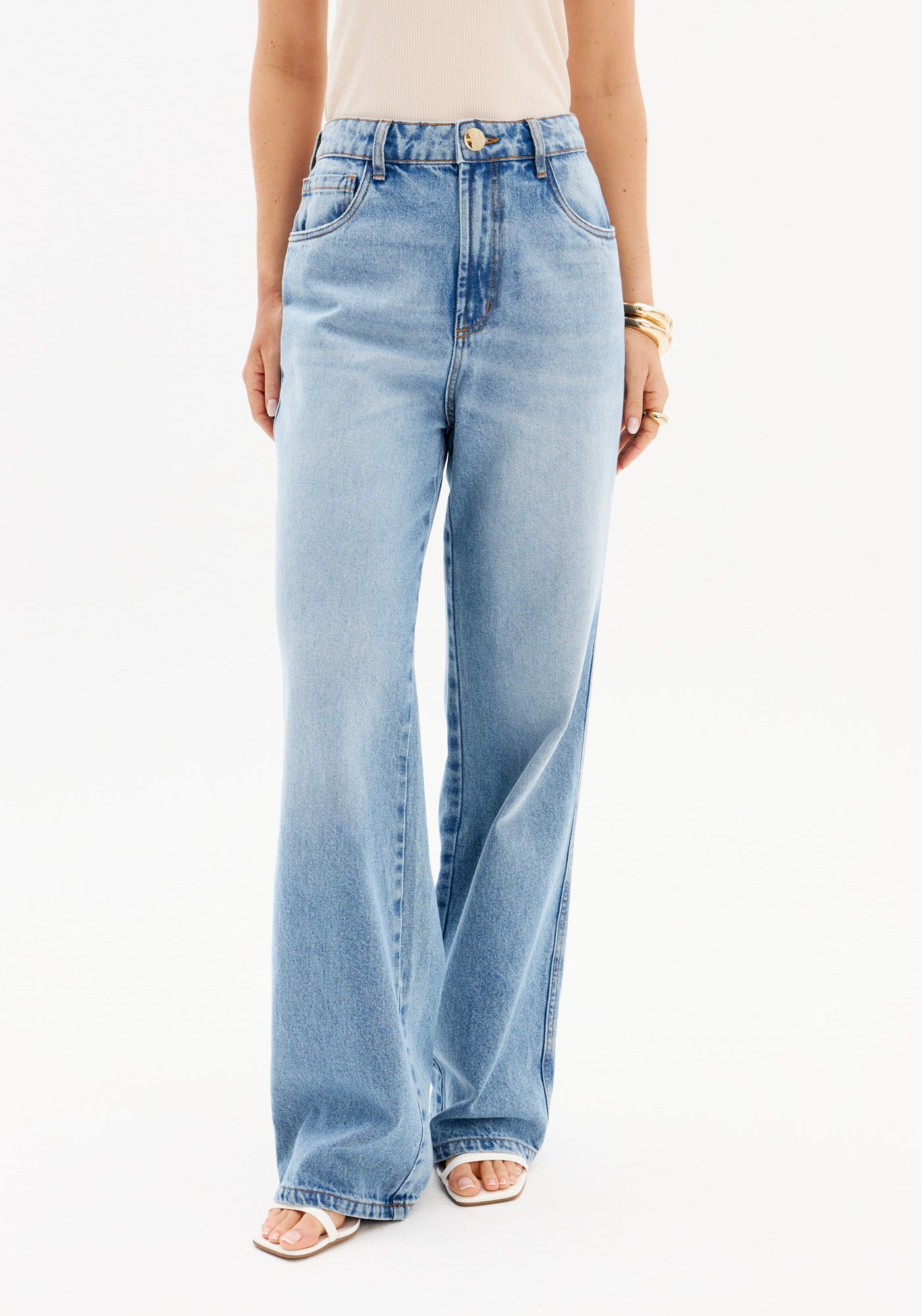 Calça Jeans Full Length